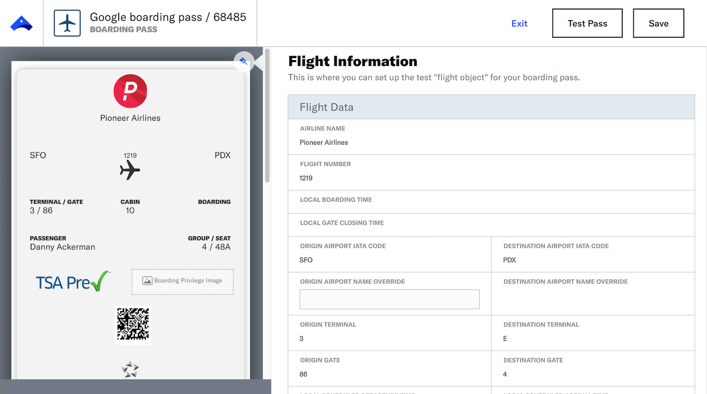Flights and Boarding Passes
