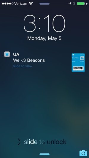 Wallet: Beacon Support in PassBook